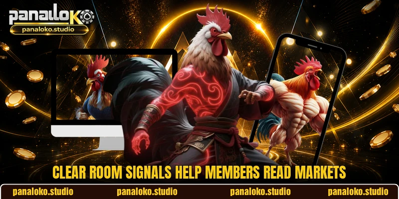 Clear room signals help members read markets Clear room signals help members read markets