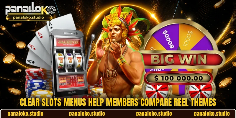 Clear slots menus help members compare reel themes Clear slots menus help members compare reel themes