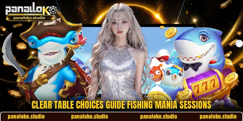 Clear table choices guide Fishing Mania sessions Clear table choices guide Fishing Mania sessions