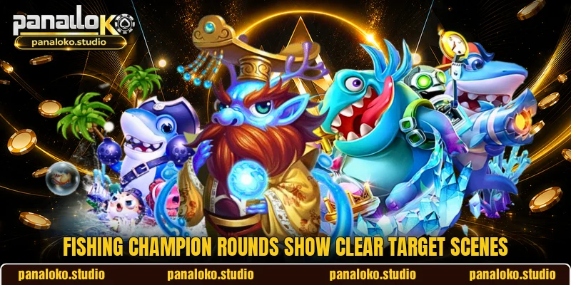 Fishing Champion rounds show clear target scenes Fishing Champion rounds show clear target scenes