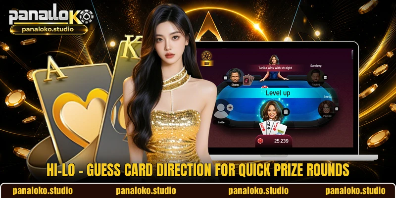 Hi-Lo - Guess Card Direction For Quick Prize Rounds