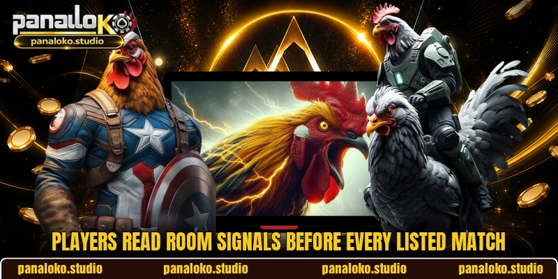 Players read room signals before every listed match